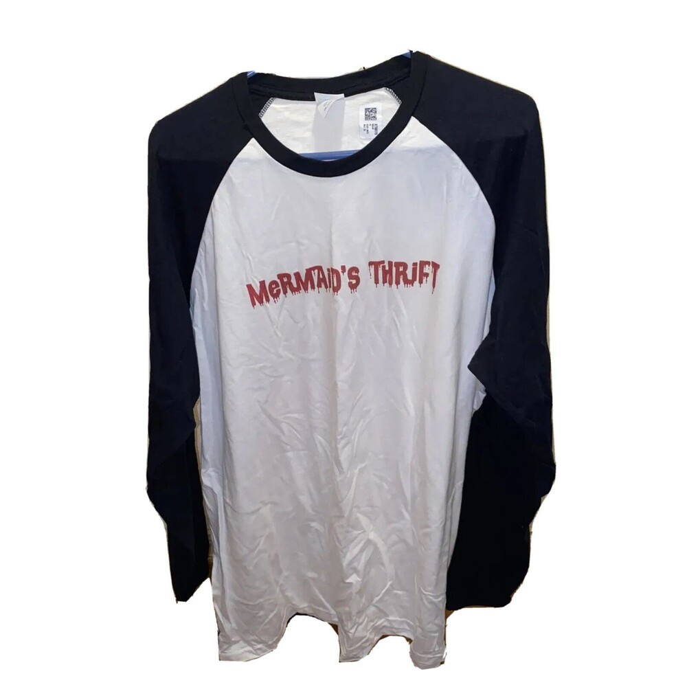 Unisex Long Sleeve T-Shirt “ Mermaids Thrift” Multicolor